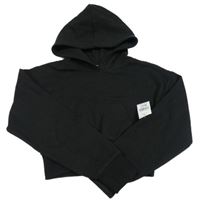 Nové - Černá crop mikina s kapucí Matalan