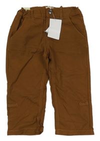 Nové - Hnědé 3/4 kalhoty Vertbaudet