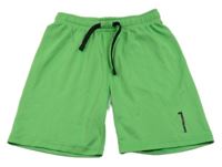 Světlezelené sportovní kraťasy s číslem H&M