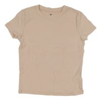 Světlerůžové žebrované crop tričko H&M