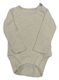 Béžové žebrované body F&F