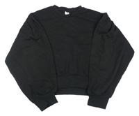 Černá crop mikina 