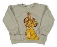 Béžová oversize mikina se Simbou Disney
