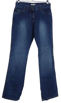 Dámské tmavomodré šisované bootcut rifle Cherokee 