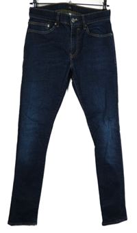 Pánské tmavomodré skinny rifle River Island vel. 32/32