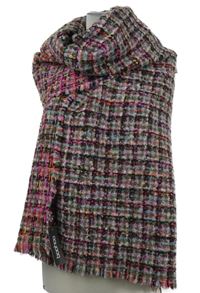 Nové - Dámská barevná vzorovaná pletená šála Boohoo 