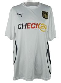 Pánské bílé sportovní funkční tričko s logem Puma 