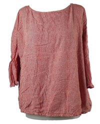 Dámská červeno-bílá proužkovaná halenka Laura Torelli 