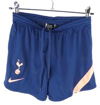 Dámské tmavomodro-růžové sportovní funkční kraťasy s erbem Nike 