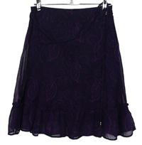 Dámská fialová vzorovaná šifonová sukně Zero 