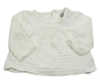 Bílá vzorovaná šatová tunika Primark