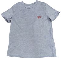 Světlešedé sportovní tričko s logem Reebok