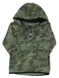 Army mikina s kapucí Nutmeg