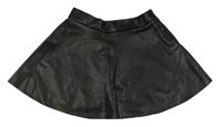 Černá koženková sukně H&M