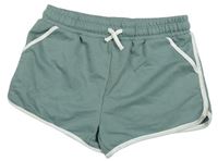 Khaki teplákové kraťasy s proužkem Primark