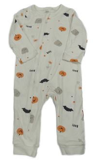 Bílý overal s obrázky F&F