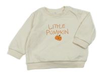 Smetanová mikina s nápisem a dýní M&S