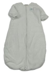 Bílý chlupatý spací pytel s nášivkou Ergee