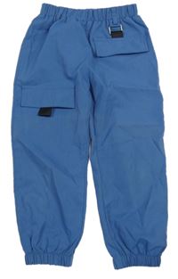 Modré kalhoty s kapsou Shein