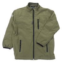 Khaki softshellová bunda 