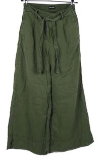 Dámské khaki culottes kalhoty s páskem Tally Wiejl