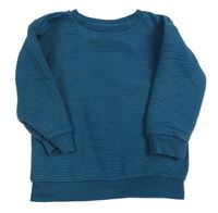 Petrolejová žebrovaná mikina Primark