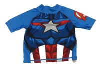 Modré UV tričko - Captain America Marvel