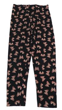 Černé legíny s motýly George