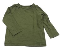 Khaki žíhané triko F&F