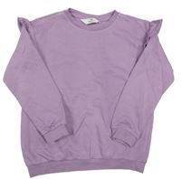 Lila mikina s volánky H&M