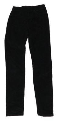 Černé elastické manšestráky H&M