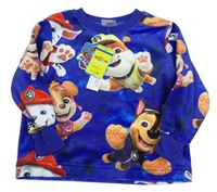 Tmavomodrá plyšová mikina s Paw Patrol Nickelodeon