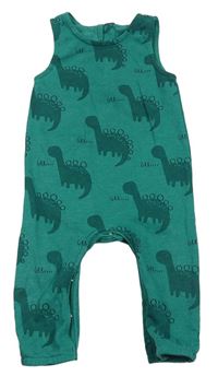 Zelené laclové tepláky s dinosaury Matalan