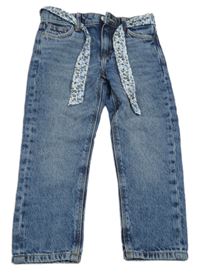 Modré relaxed rifle s mašlí Denim 