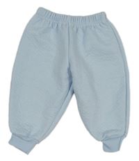 Světlemodré vzorované tepláky 