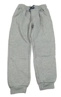 Šedé melírované cuff tepláky X-mail 