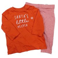 2set - Červené pyžamo s nápisem F&F