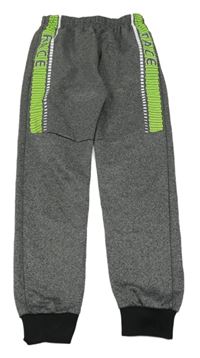 Šedé sportovní kalhoty s nápisem 