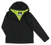 Černá šusťáková jarní bunda s kapucí George 