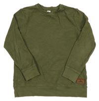 Khaki vzorované triko Yiggq