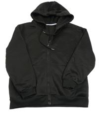 Černá propínací mikina s kapucí