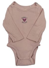 Světlerůžové žebrované body Topomini