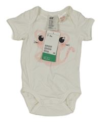 Nové - Bílé body s kočkou H&M