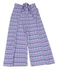 Barevné vzorované culottes zavinovací kalhoty 