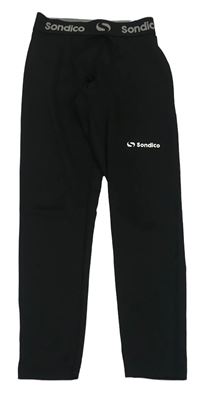 Černé funkční sportovní spodní kalhoty s logy Sondico