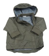 Šedá šusťáková jarní bunda s kapucí F&F