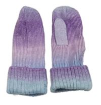 Fialovo-lila-světlemodré melírované palcové rukavice H&M