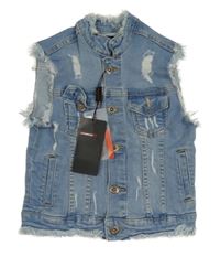 Nové - světlemodrá riflová vesta s prošoupáním HYDROLIC