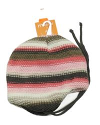 Nové - pruhovaná pletená zavazovací čepice PUSBLU