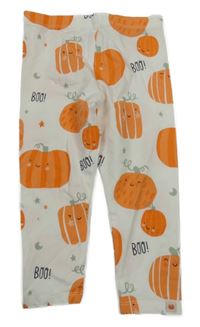 Bílé legíny s dýněmi F&F